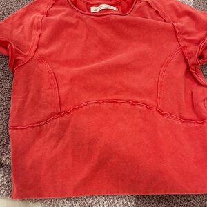Red free people shirt size L